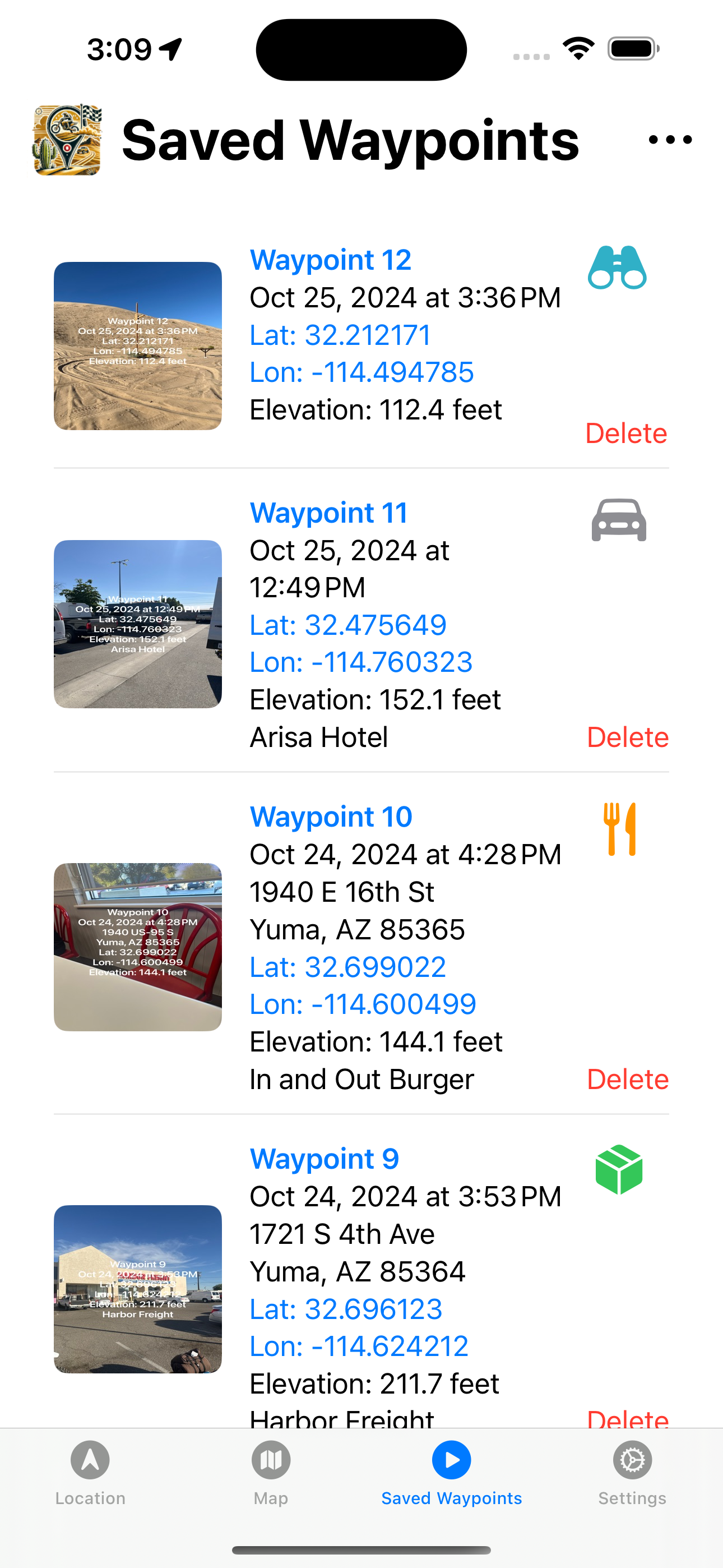 GPS Waypoint Screenshot 3
